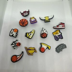 14-Piece Basketball Shoe Charms / Bag Charms – Set